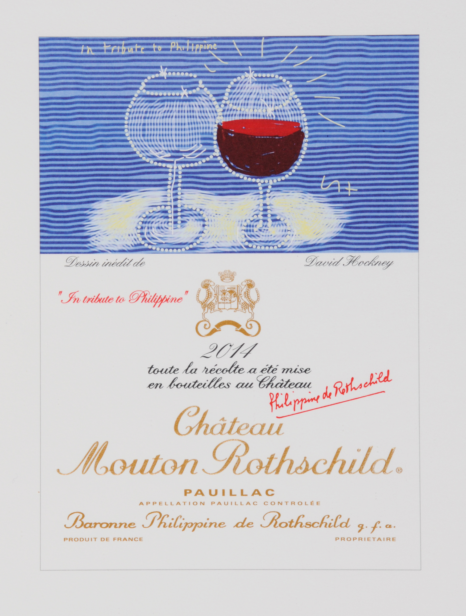 David Hockney, Château Mouton Rothschild