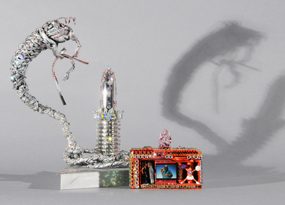 2 works: Untitled (Camera With God Tara and Cheerleader); Untitled