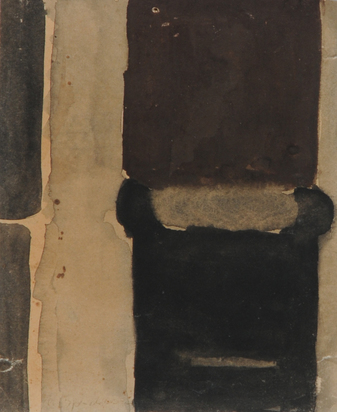 3 Zeichnungen: Ohne Titel; Ohne Titel, 1959; Ohne Titel
