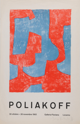 Ausstellungsplakat. Poliakoff, 30 ottobre-26 novembre 1965, Galleria Flaviana, Locarno