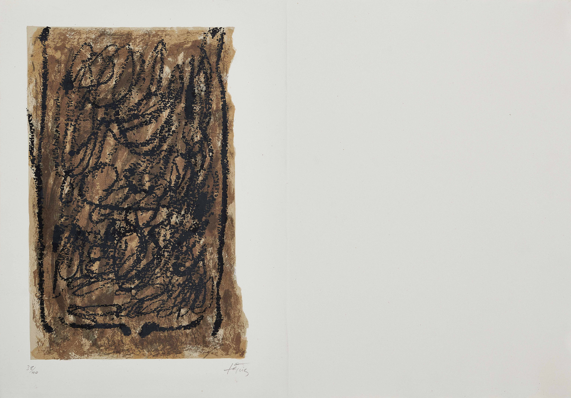 Antoni Tàpies, Suite zum Portfolio "El pa la barca"