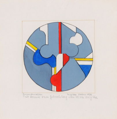 2 paintings: Untitled, 1972; Gemäldebild V., 1973