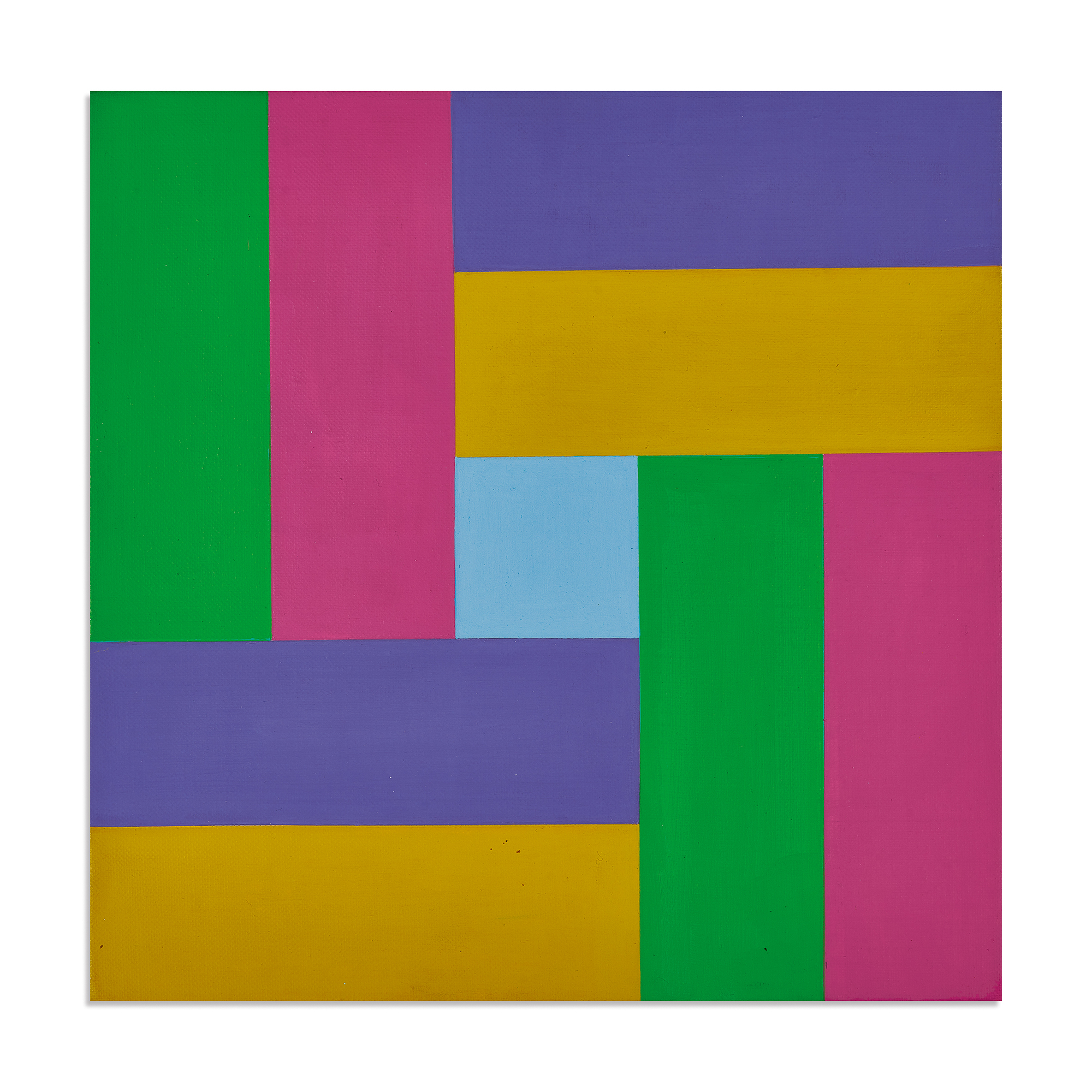 Richard Paul Lohse, Farbgruppen um ein hellblaues Zentrum
