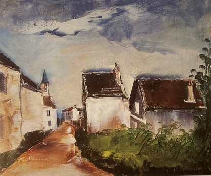 L'église de Frouville, 1922