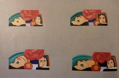 Multiple Study for Bedroom Painting 32, 1971