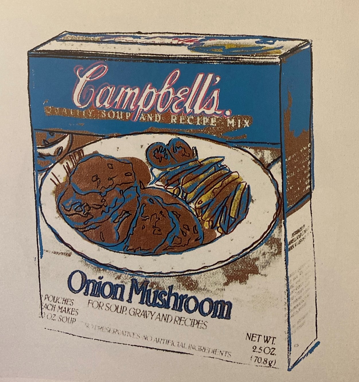 Andy Warhol, Campell's Soup: Onion Mushroom, 1986