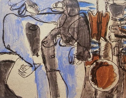 Deux nus féminins debout, 1936