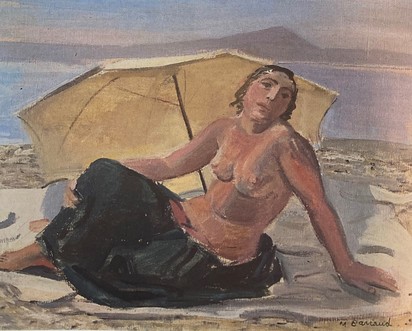 Femme sous l'ombrelle