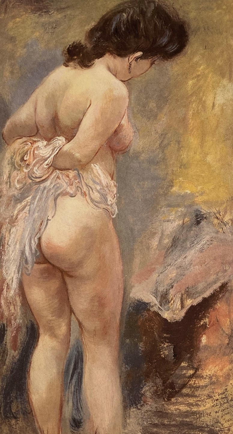 George Grosz, Stehender Halbakt, 1942