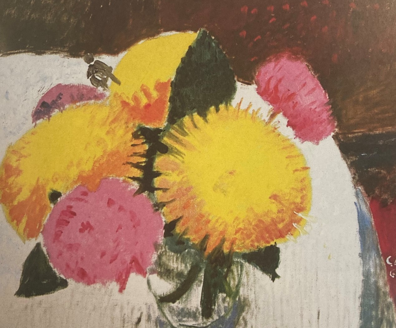 Cuno Amiet, Dahlien, 1960