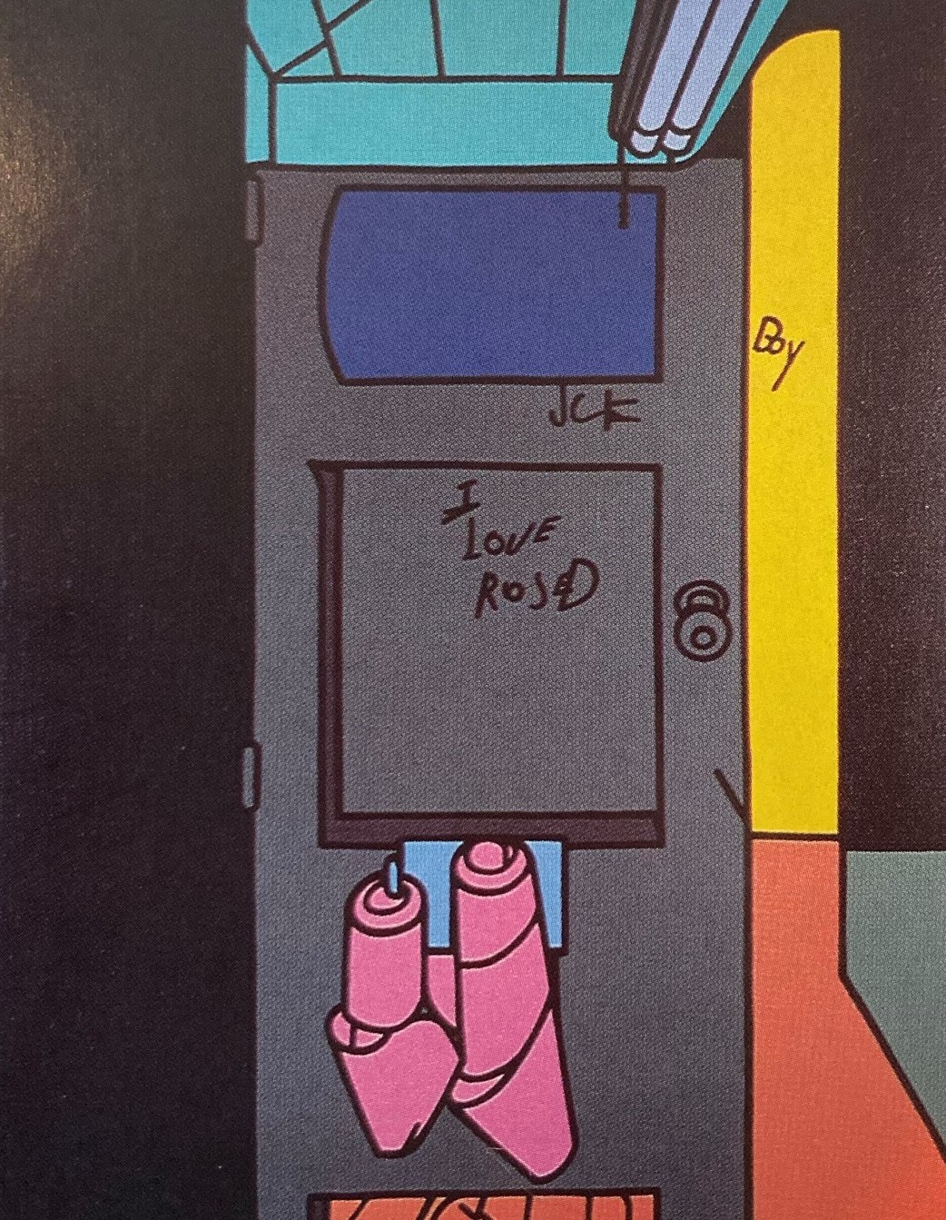 Valerio Adami, I Love Rose, 1970/71