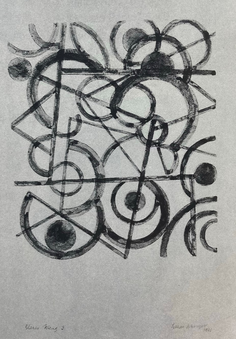 Lothar Schreyer, Blauer Klang 3, 1921