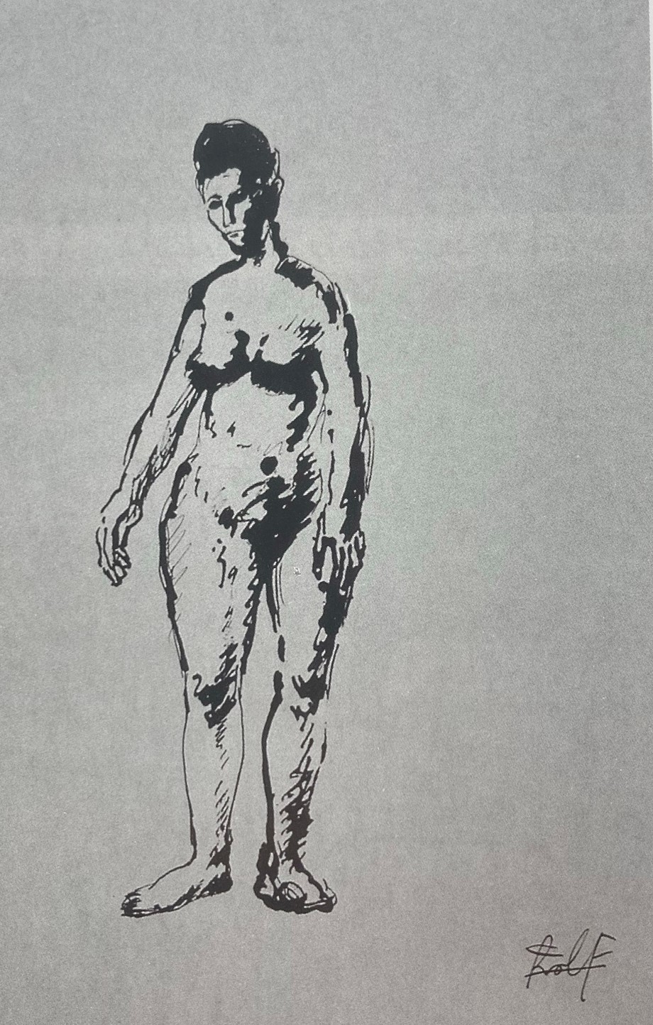 A.R. Penck, Female Nude