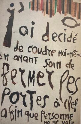 J'ai decidé de coudre moi-même..., aus "N. W. Gogol Aufzeichnungen eines Wahnsinnigen"