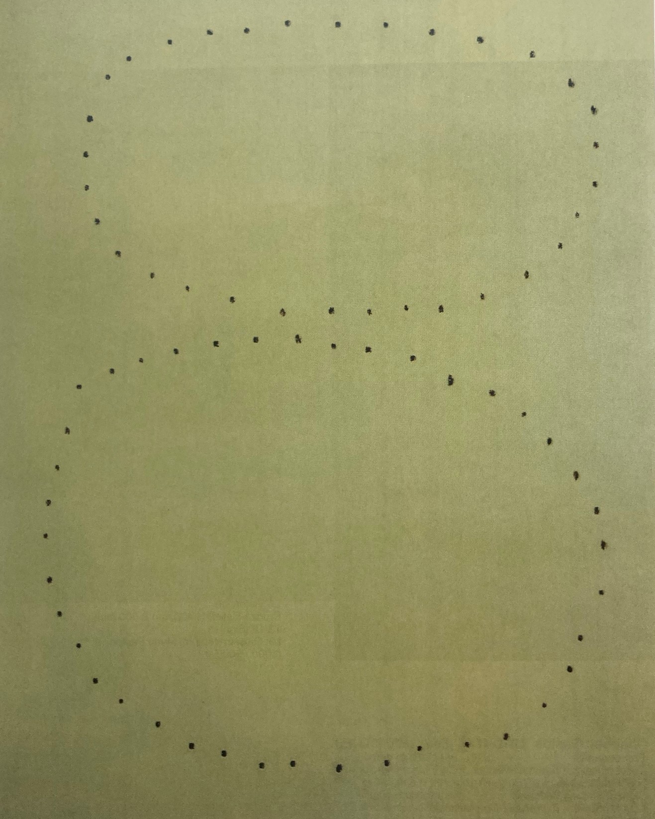 Lucio Fontana, Concetto spaziale, 1+1-T.T.T., 1961