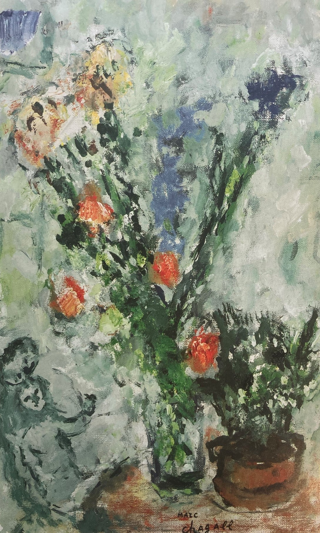 Marc Chagall, Muguet et bouquet de fleurs, approx. 1980