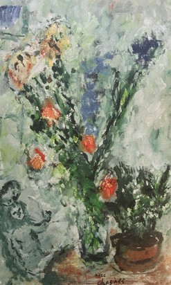 Muguet et bouquet de fleurs, um 1980