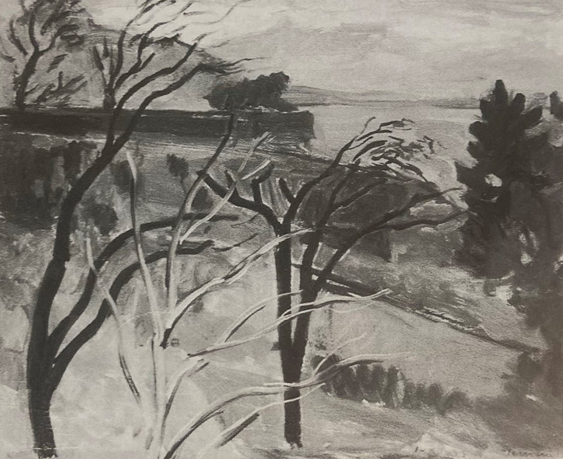 Wilhelm Gimmi, Paysage du Léman (Chexbres), 1943