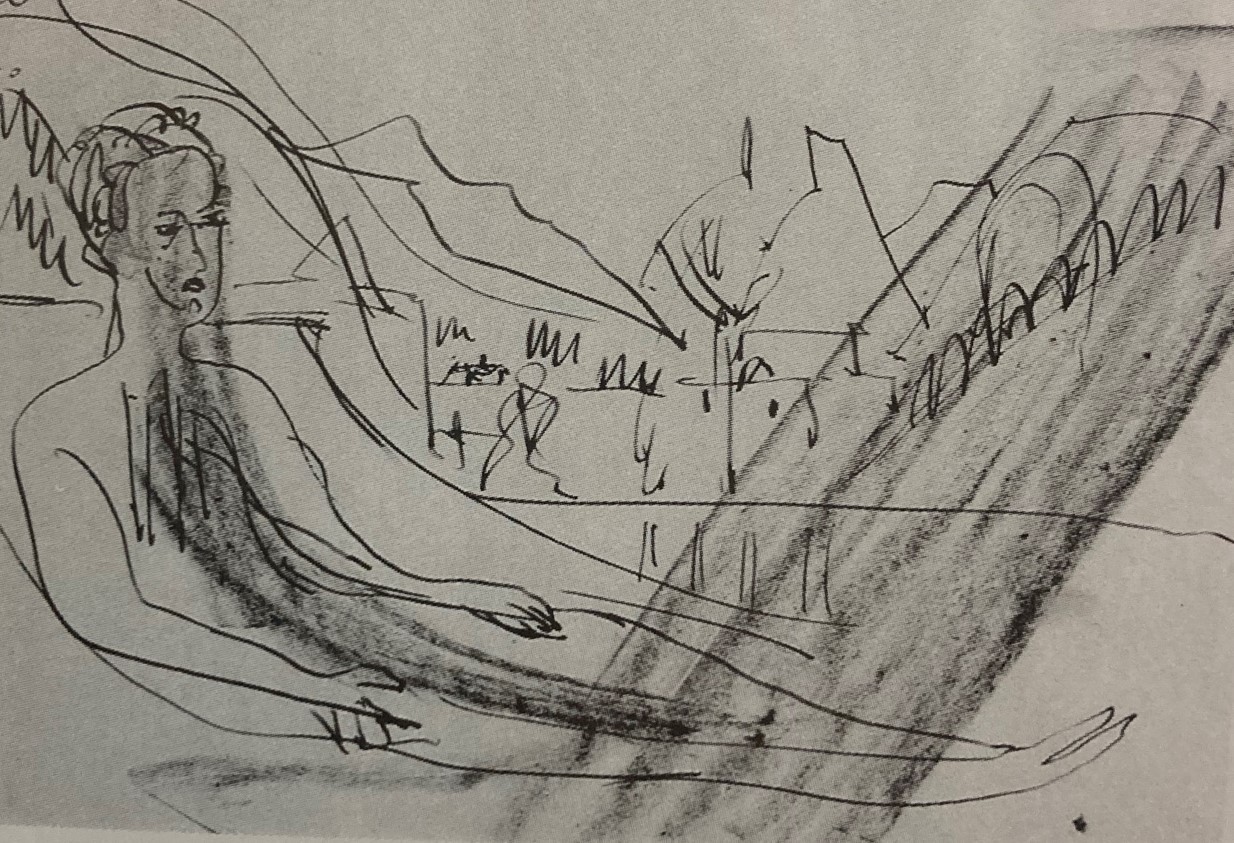 Ernst Ludwig Kirchner, Liegende (Reclining Figure)
