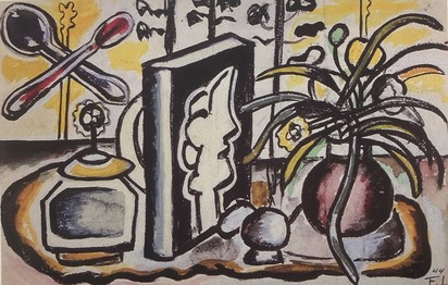 Nature morte au livre, 1944