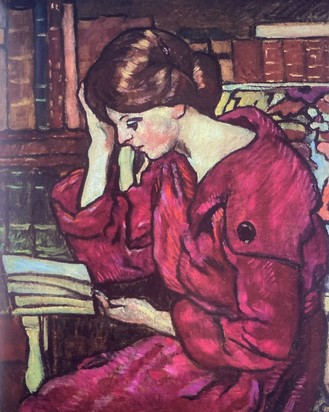 La lecture, 1919