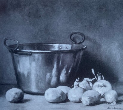 Brass Bowl with Onions and Patatoes, 1937