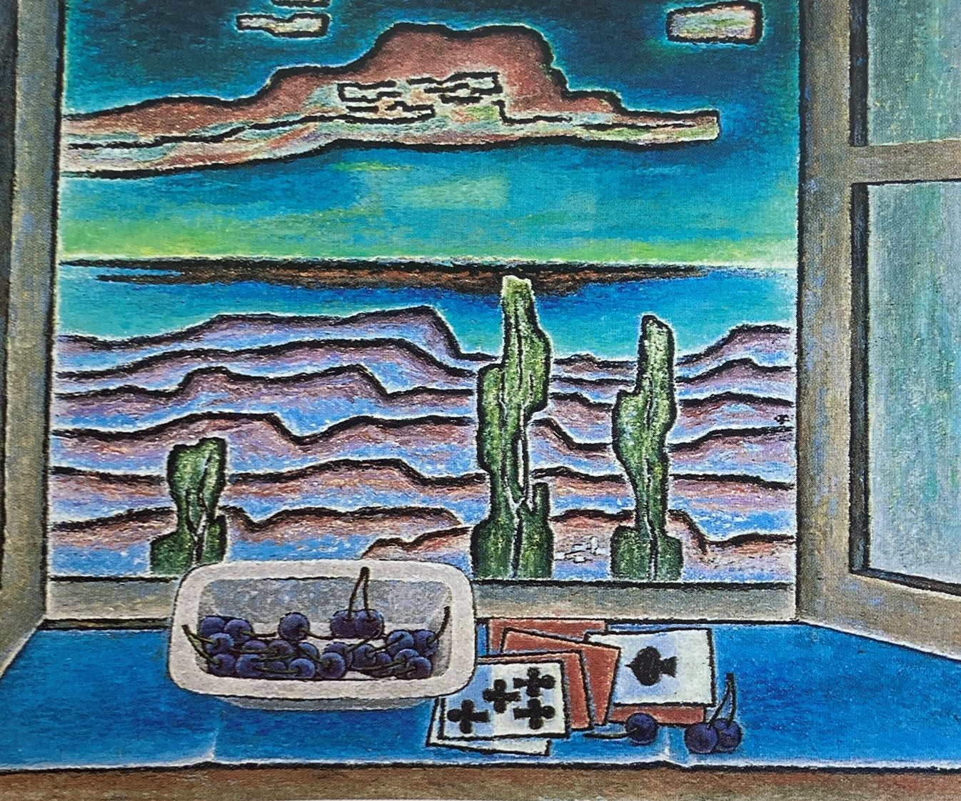 Otto Morach, Stilleben "Am offenen Fenster", um 1955"