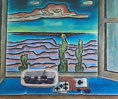 Stilleben "Am offenen Fenster", um 1955"