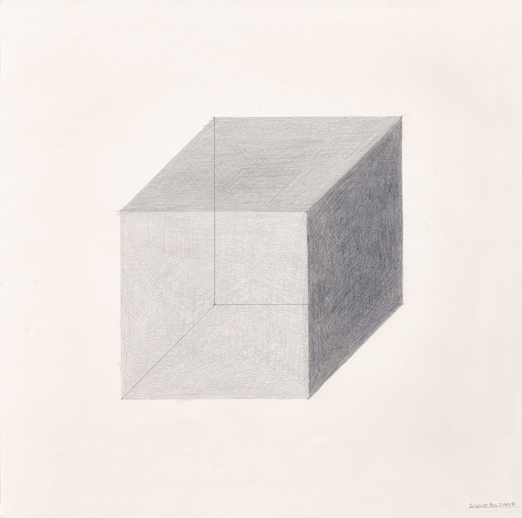 Sol LeWitt, Cube on Perspective