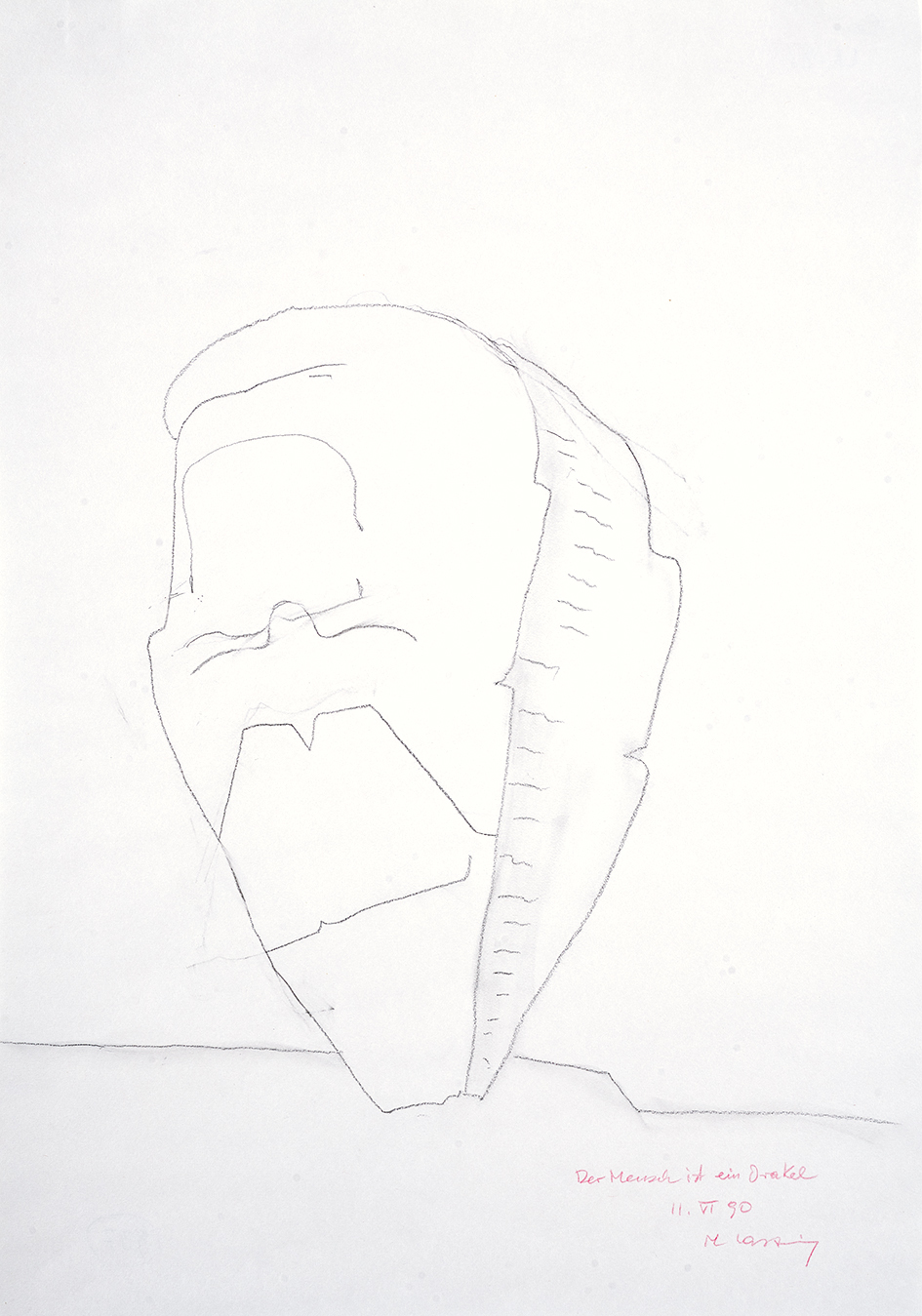 Maria Lassnig, Der Mensch ist ein Orakel