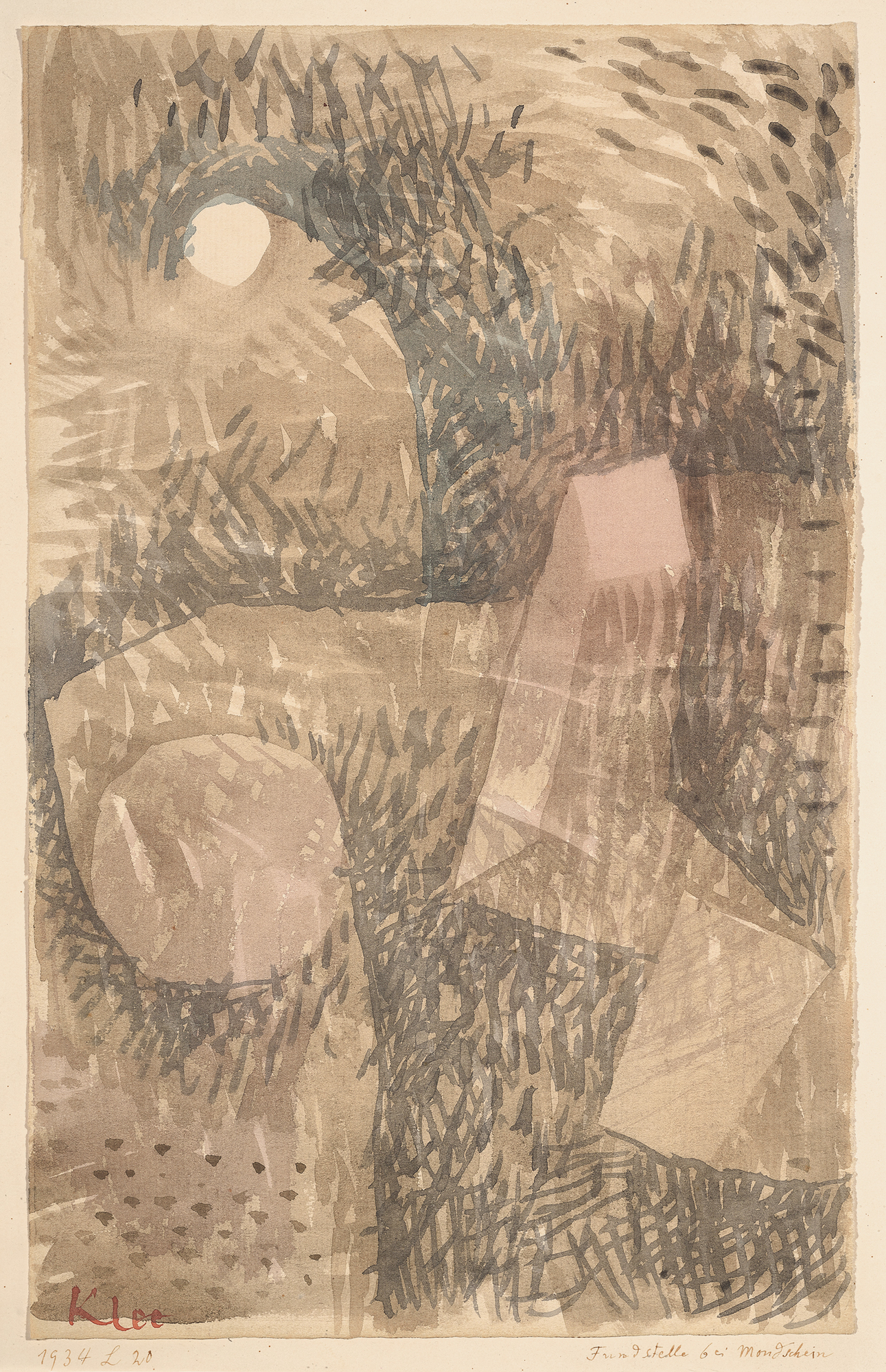 Paul Klee, Fundstelle bei Mondschein
