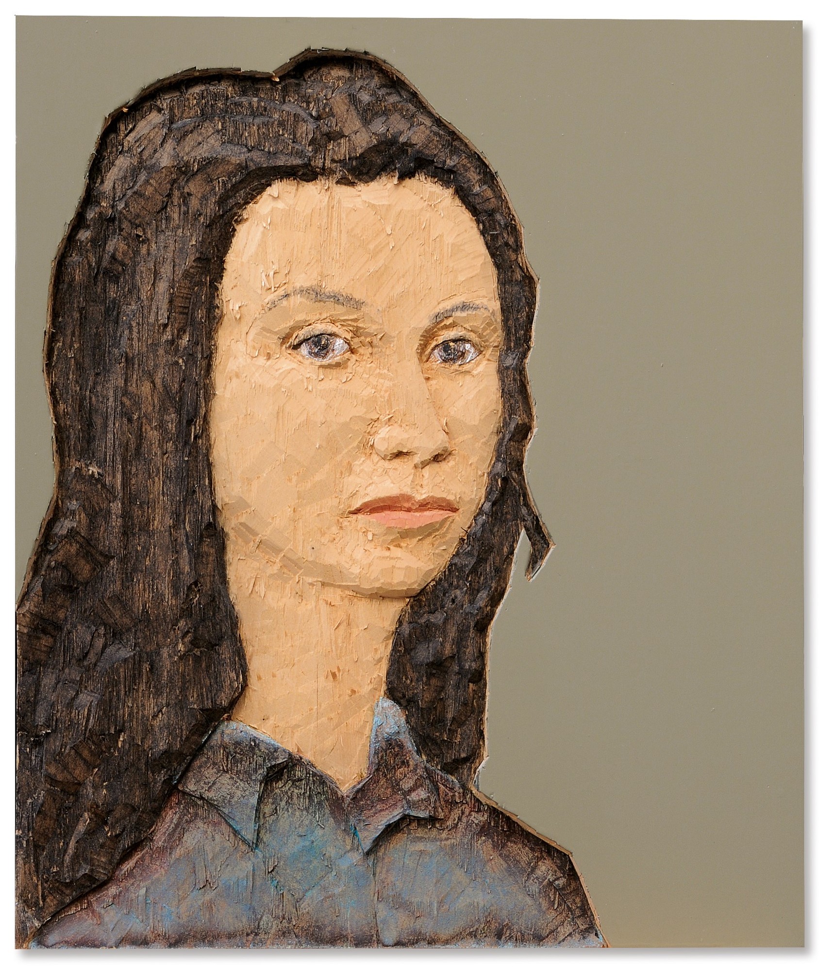 Stephan Balkenhol, Kopfrelief Frau  (Head Relief Woman)