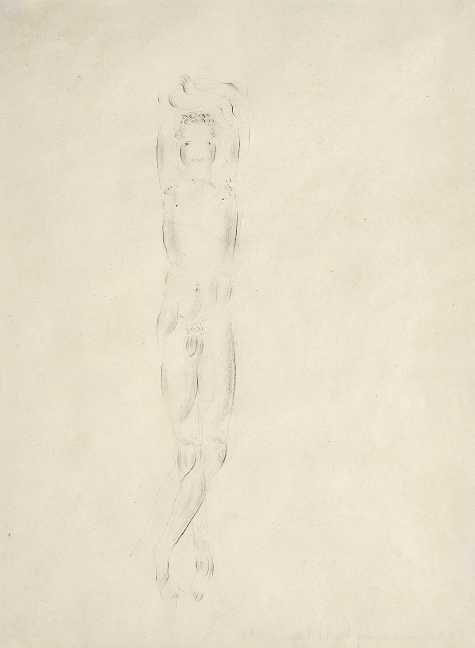 Otto Meyer-Amden, Knabe mit erhobenen Armen (Boy with Raised Arms)