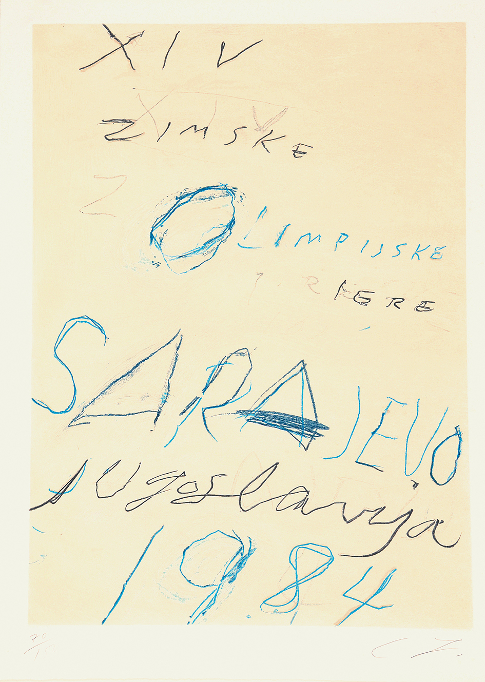 Cy Twombly, Untitled, aus "Art and Sports"