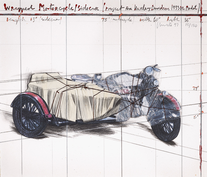 Wrapped Motorcycle/Sidecar (Project for Harley-Davidson 1933 VL Model)
