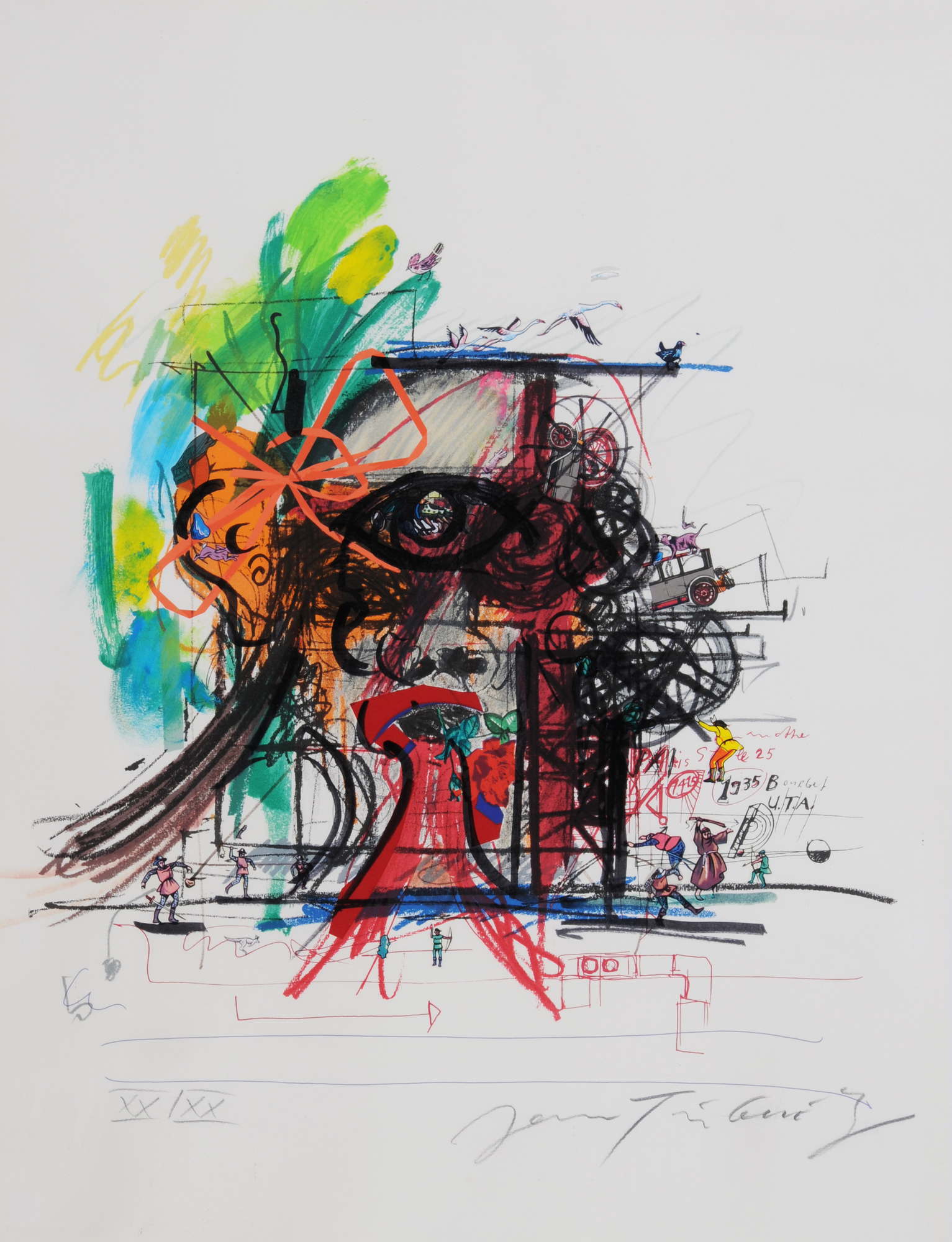 Jean Tinguely, La tête du monstre dans la forêt