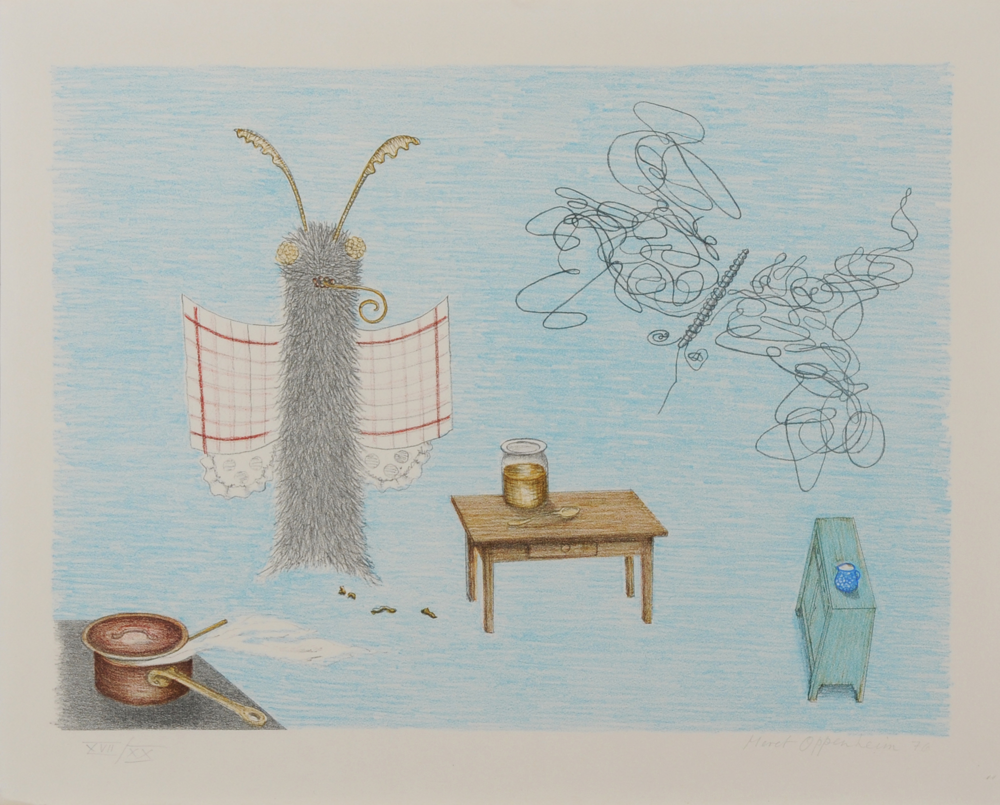 Meret Oppenheim, Psyche, Freundin der Männer, from "Parapapillonneries"