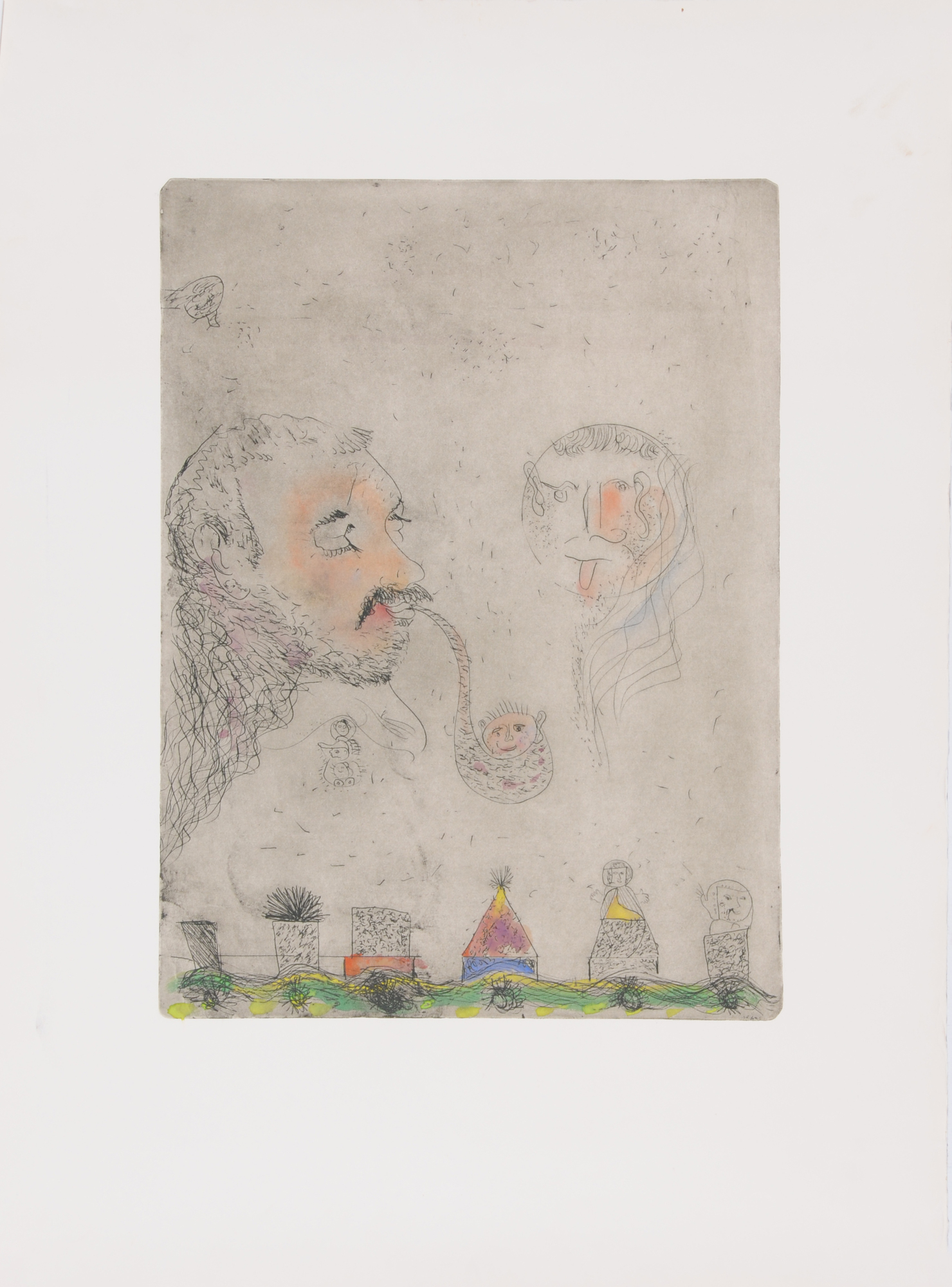 Friedrich Kuhn, 2 sheets: Untitled