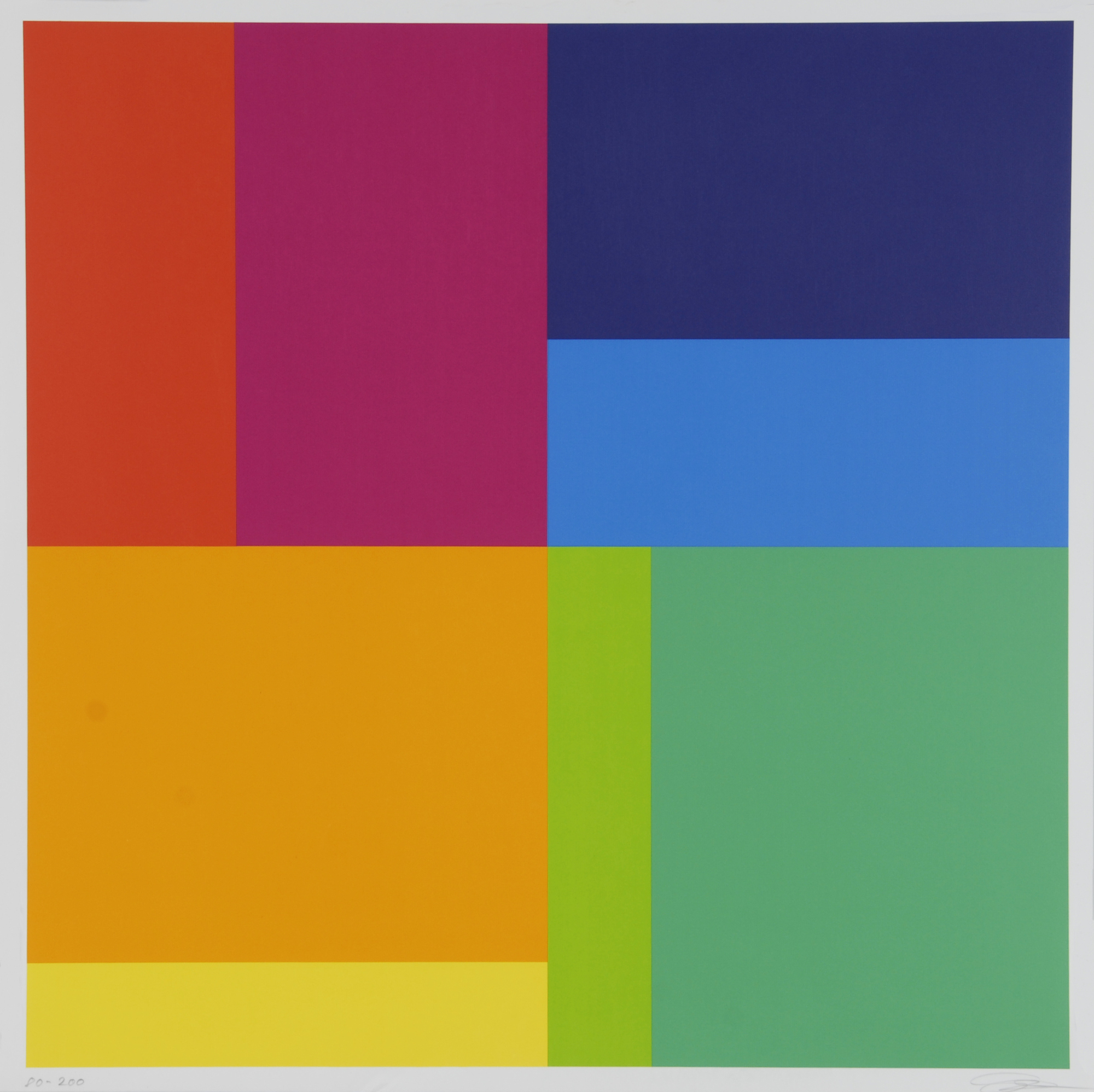 Richard Paul Lohse, Bewegung von acht Farben um eine Achse