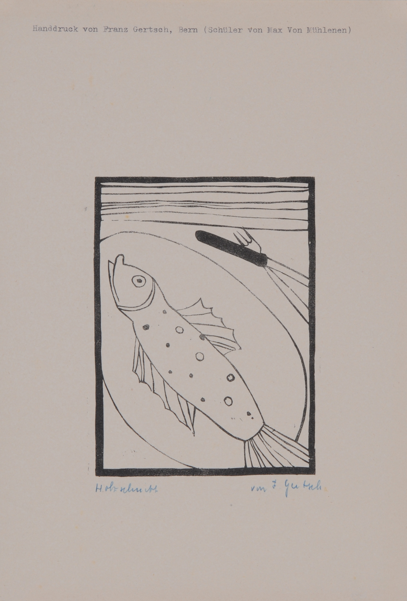 Franz Gertsch, 3 sheets: Untitled