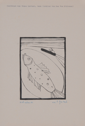 3 Blätter: Der gebratene Fisch, 1948; Neujahrsblatt, 1948; Am Ufer, 1950