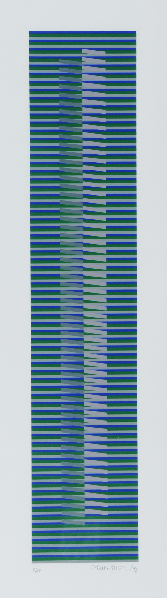 Carlos Cruz-Diez, Induction chromatique à double fréquence - Bailadores 3