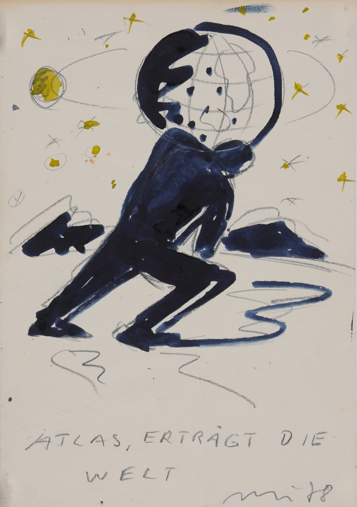 Helmut Middendorf, Atlas, erträgt die Welt