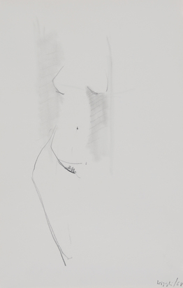 3 drawings: Body Studies, 1967; Female Nude, 1968; Body Study