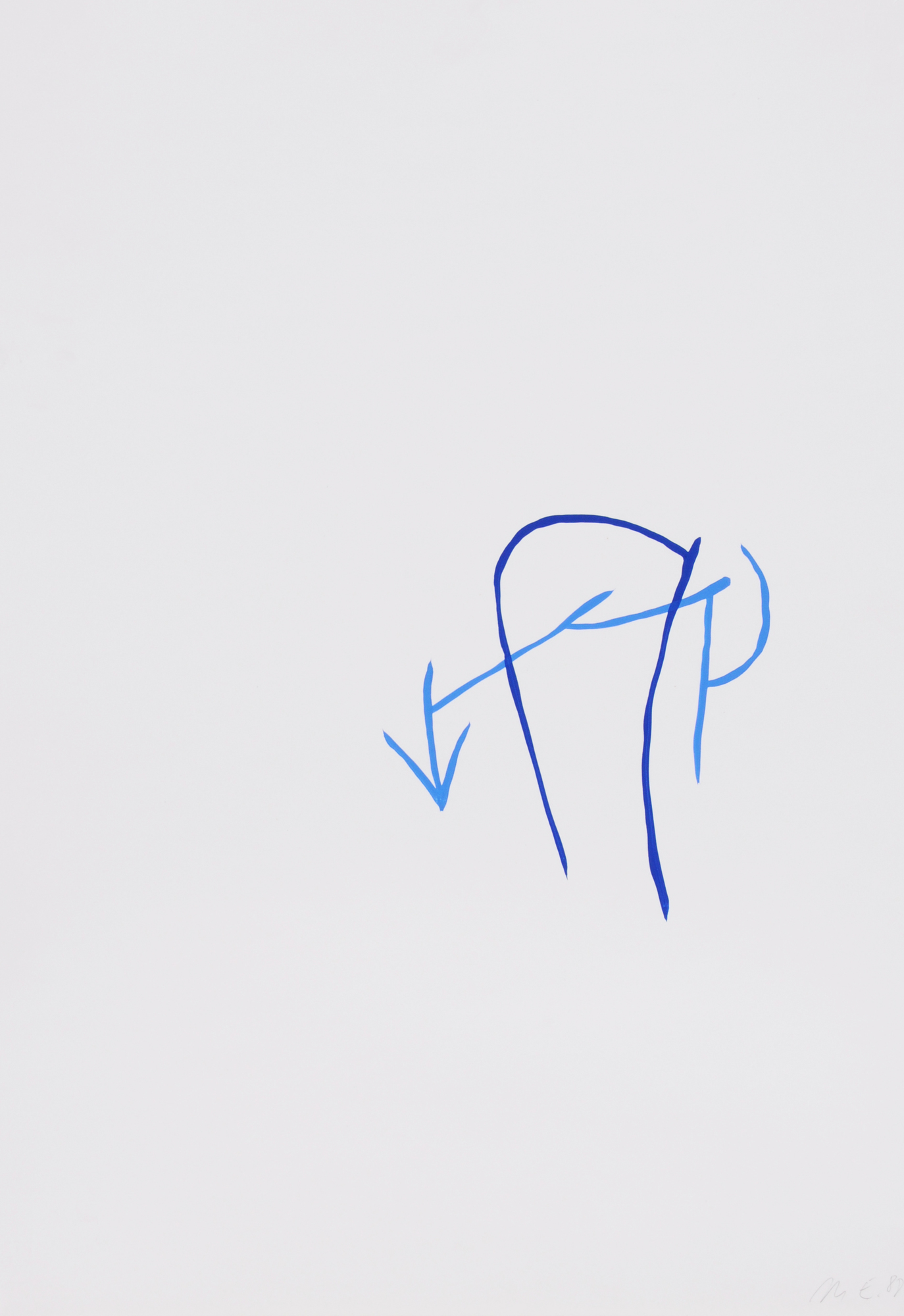 Marianne Eigenheer, 2 drawings: Untitled