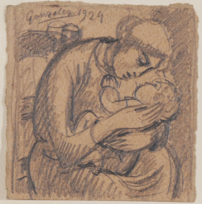 Femme assise avec son enfant