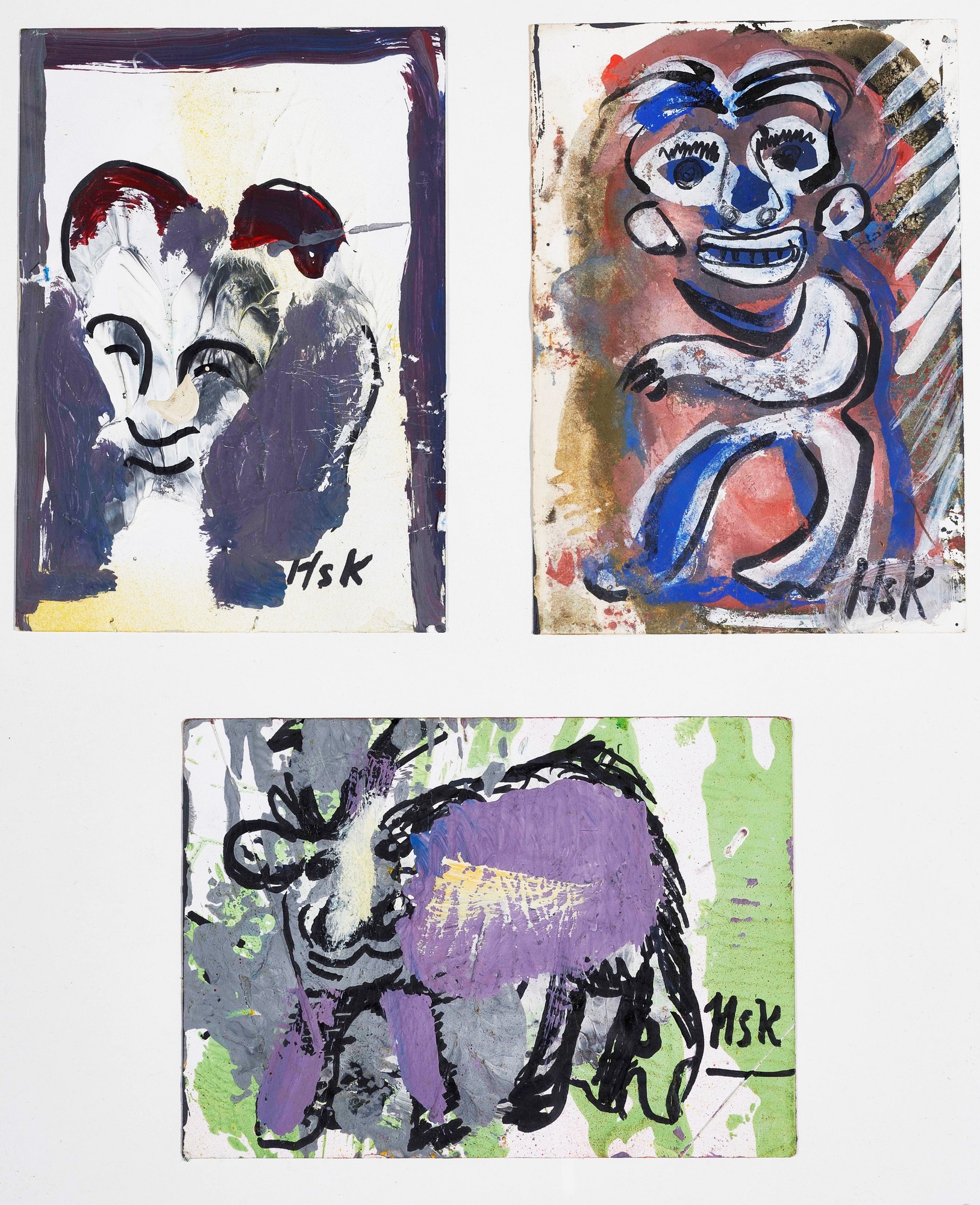 Hans Krüsi, 3 Zeichnungen: Ohne Titel