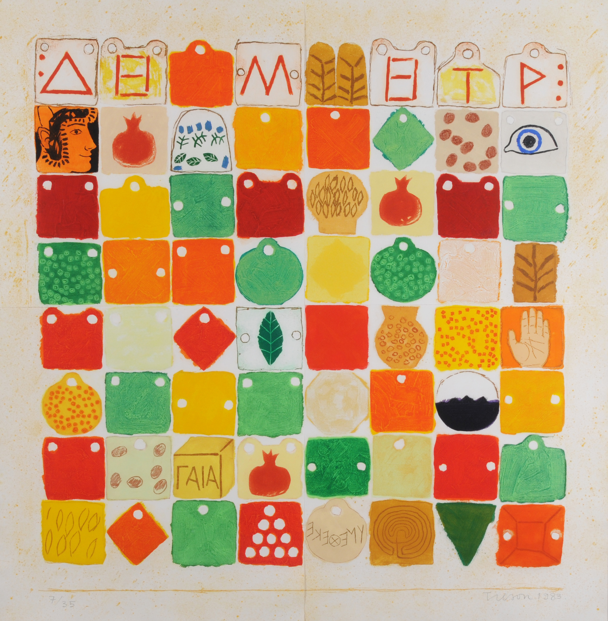 Joe Tilson, Demeter, the Hidden Seed