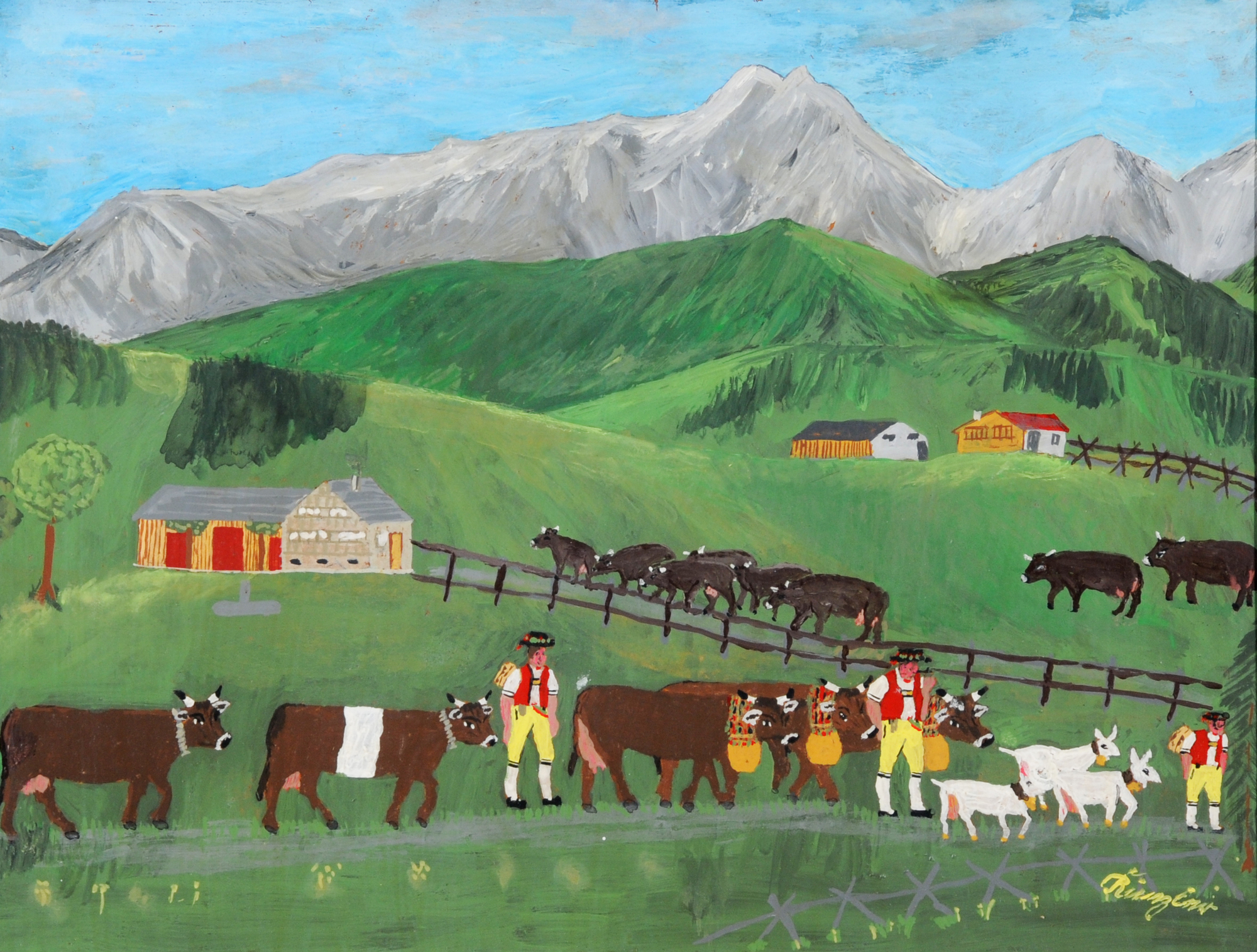 Appenzeller Schule, Alpaufzug