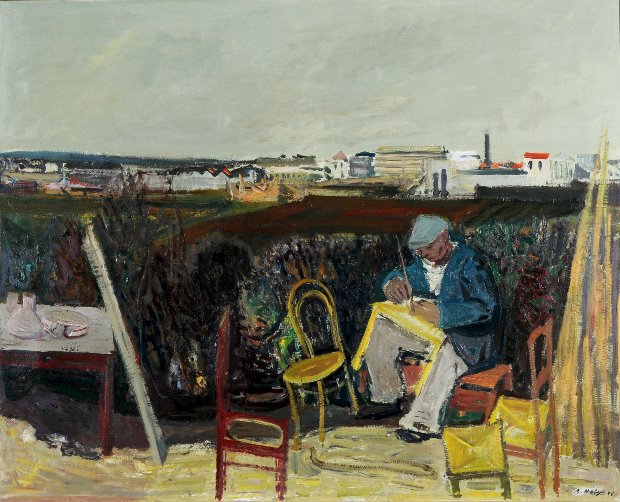 Adrien Holy, Maler im Freien (Painter Outdoor)